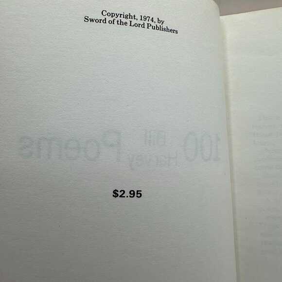 100 Bill Harvey Poems By Sword Of The Lord Publishers - Picture 5 of 6